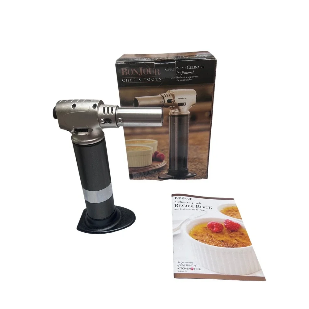Bonjour Chef's Tools Professional Culinary Torch Fuel Level Indicator Kitchen